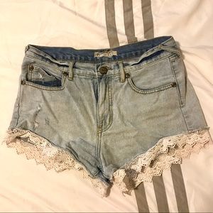 FREE PEOPLE Denim Shorts